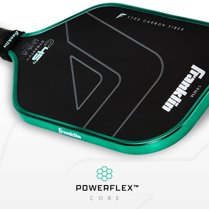 Franklin C45° Carbon Fiber Pickleball Paddle - Dynasty 14mm - Green