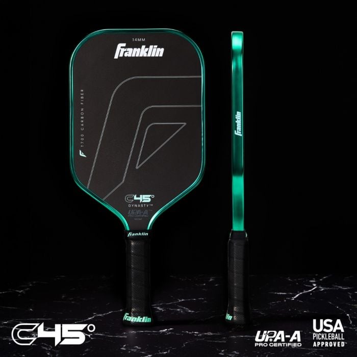 Franklin C45° Carbon Fiber Pickleball Paddle - Dynasty 14mm - Green