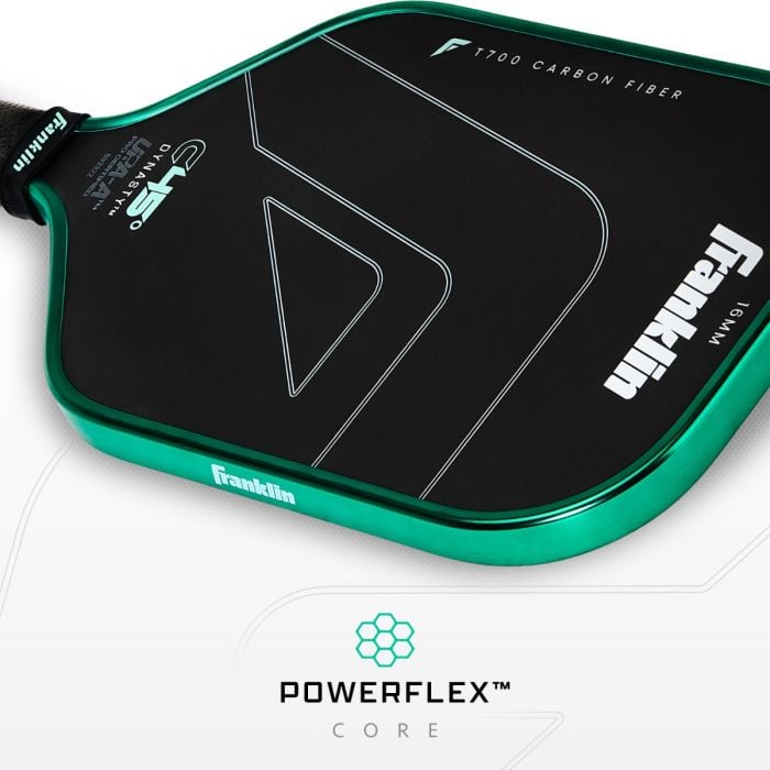 Franklin C45° Carbon Fiber Pickleball Paddle - Dynasty 16mm - Green
