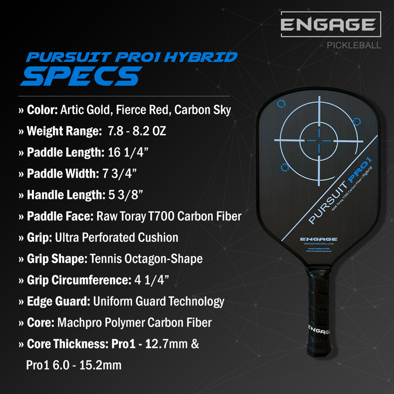 Engage Pursuit Pro1 6.0 Hybrid | Raw T700 Carbon Fiber