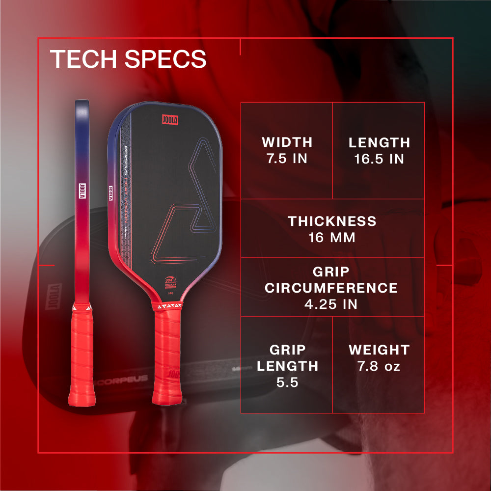 JOOLA Perseus Heat Vision Pickleball Paddle - Surge Green