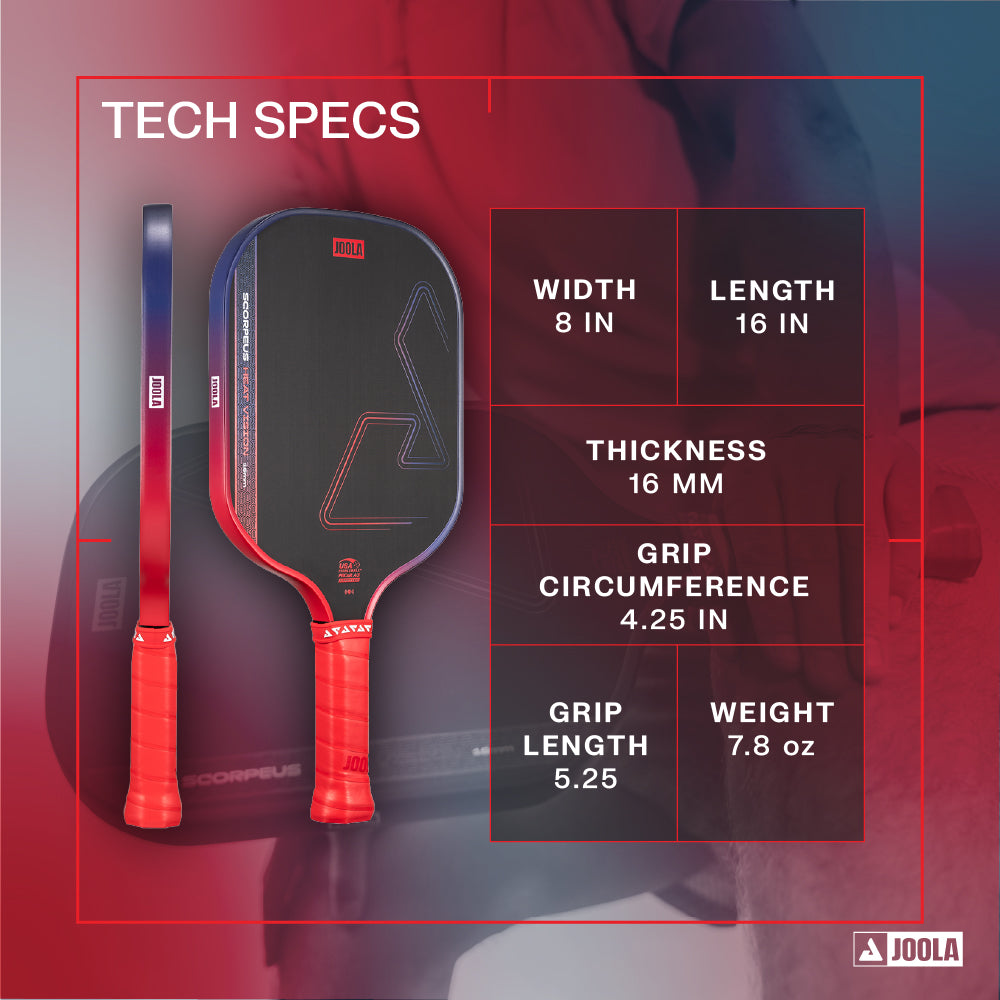 JOOLA Scorpeus Heat Vision Pickleball Paddle - Flash JOOLA Yellow