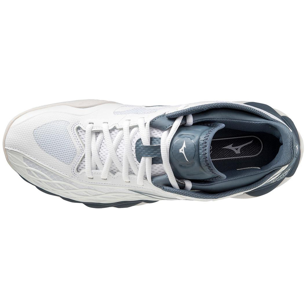 Mens Mizuno Wave Enforce Tour AC Men's Tennis Shoe - WHITE-CHINA BLUE