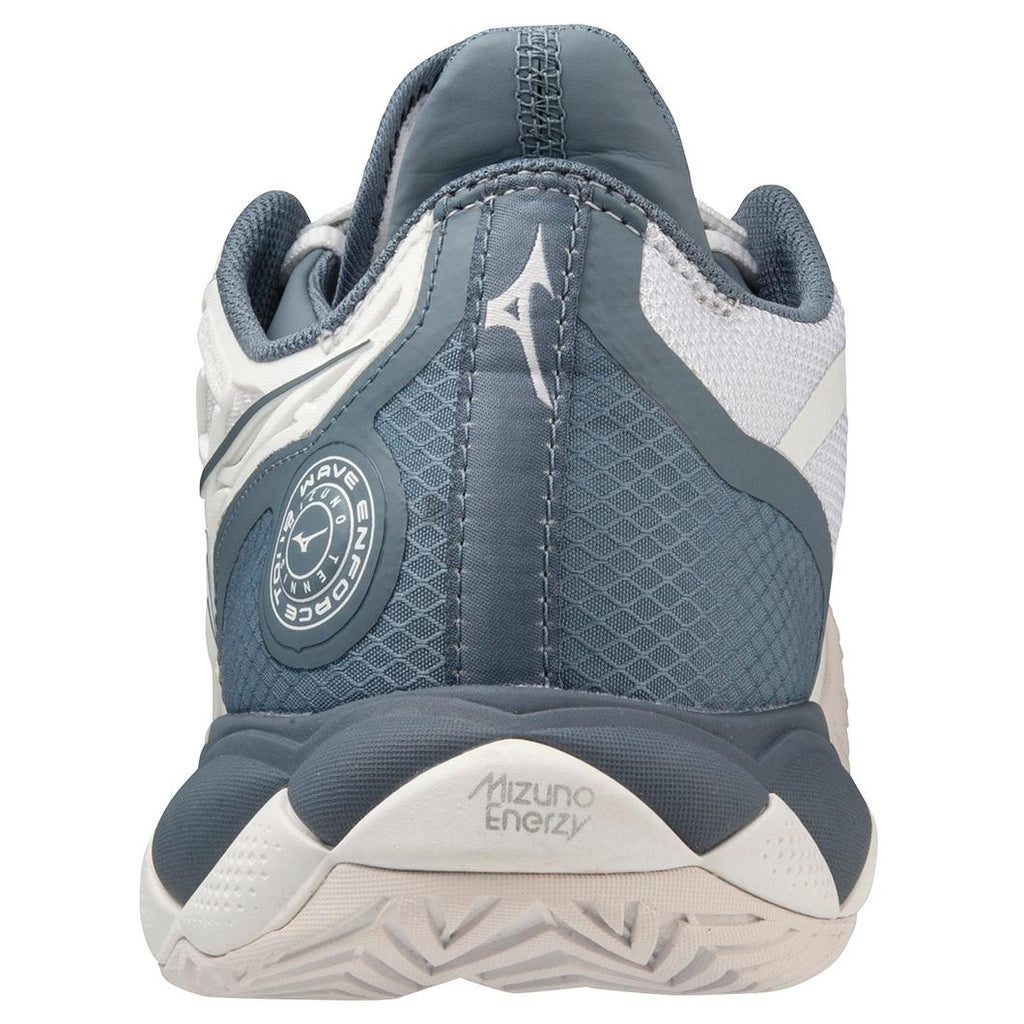 Mens Mizuno Wave Enforce Tour AC Men's Tennis Shoe - WHITE-CHINA BLUE