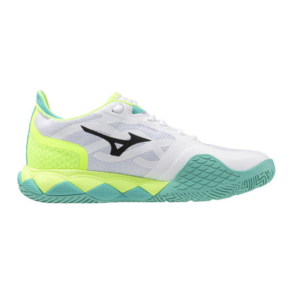 Women's Mizuno Wave Enforce Tour AC Tennis Shoe - WHITE-BLACK