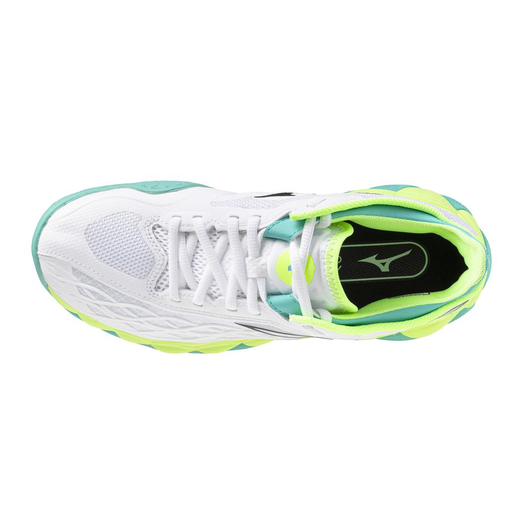 Women's Mizuno Wave Enforce Tour AC Tennis Shoe - WHITE-BLACK