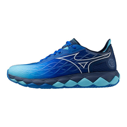 Women's Mizuno Wave Enforce Tour AC Tennis Shoe - MUGEN BLUE-WHITE