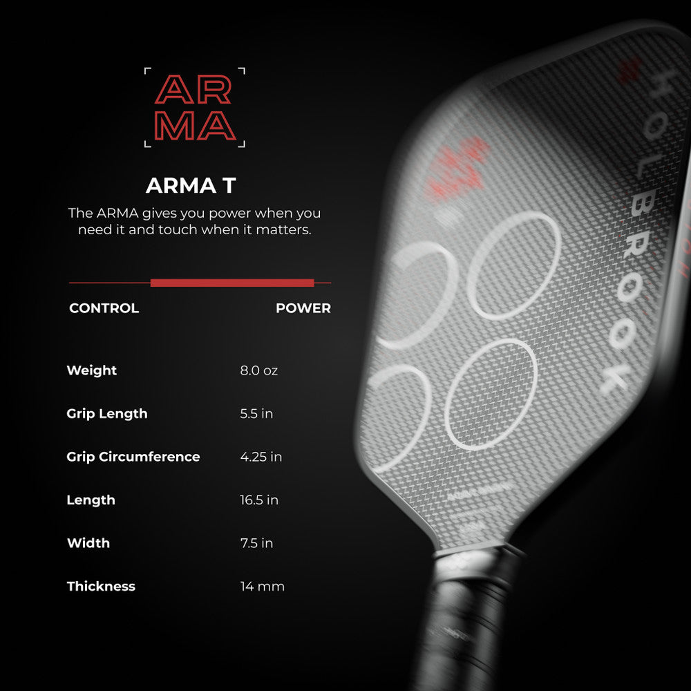 Holbrook ARMA T 14mm Pickleball Paddle