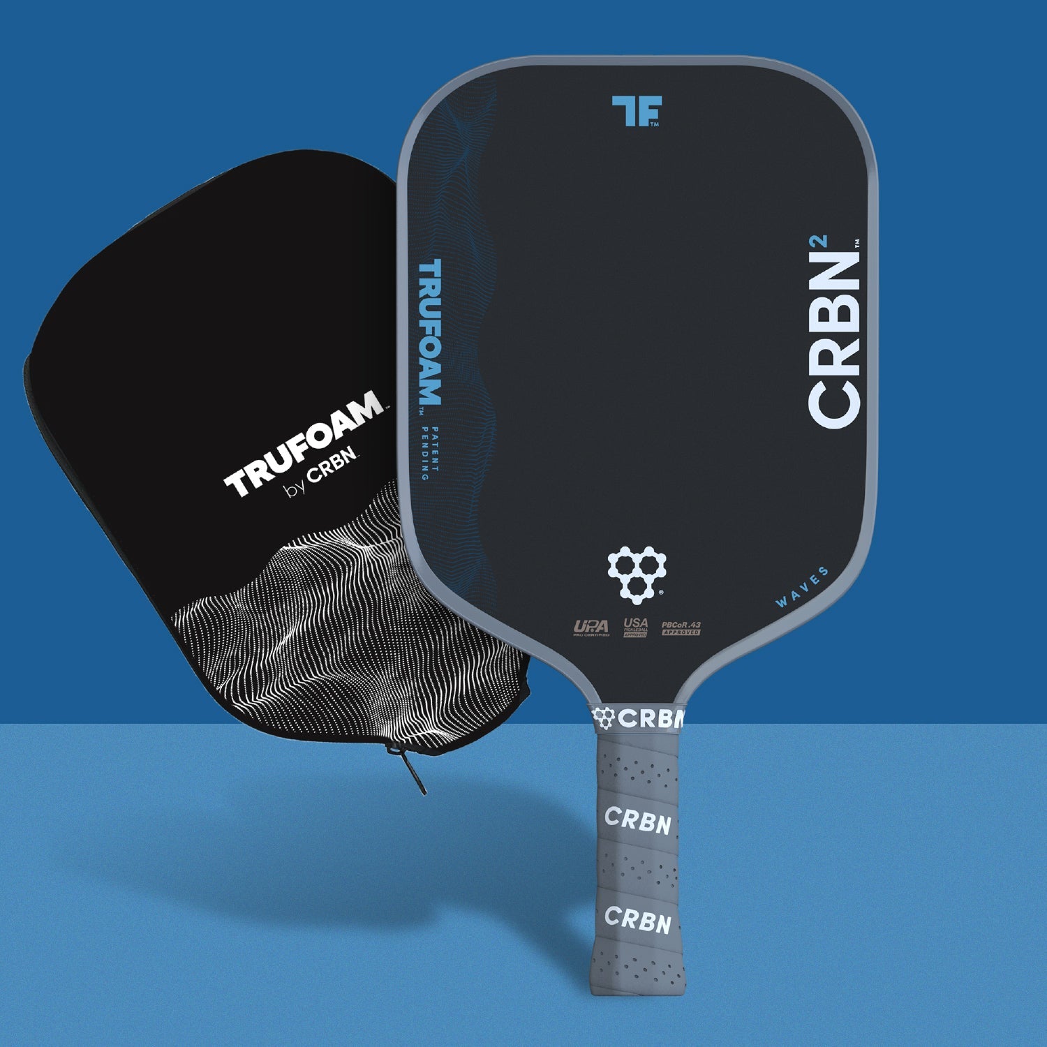 CRBN 2 TruFoam Waves Pickleball Paddle | (Square)