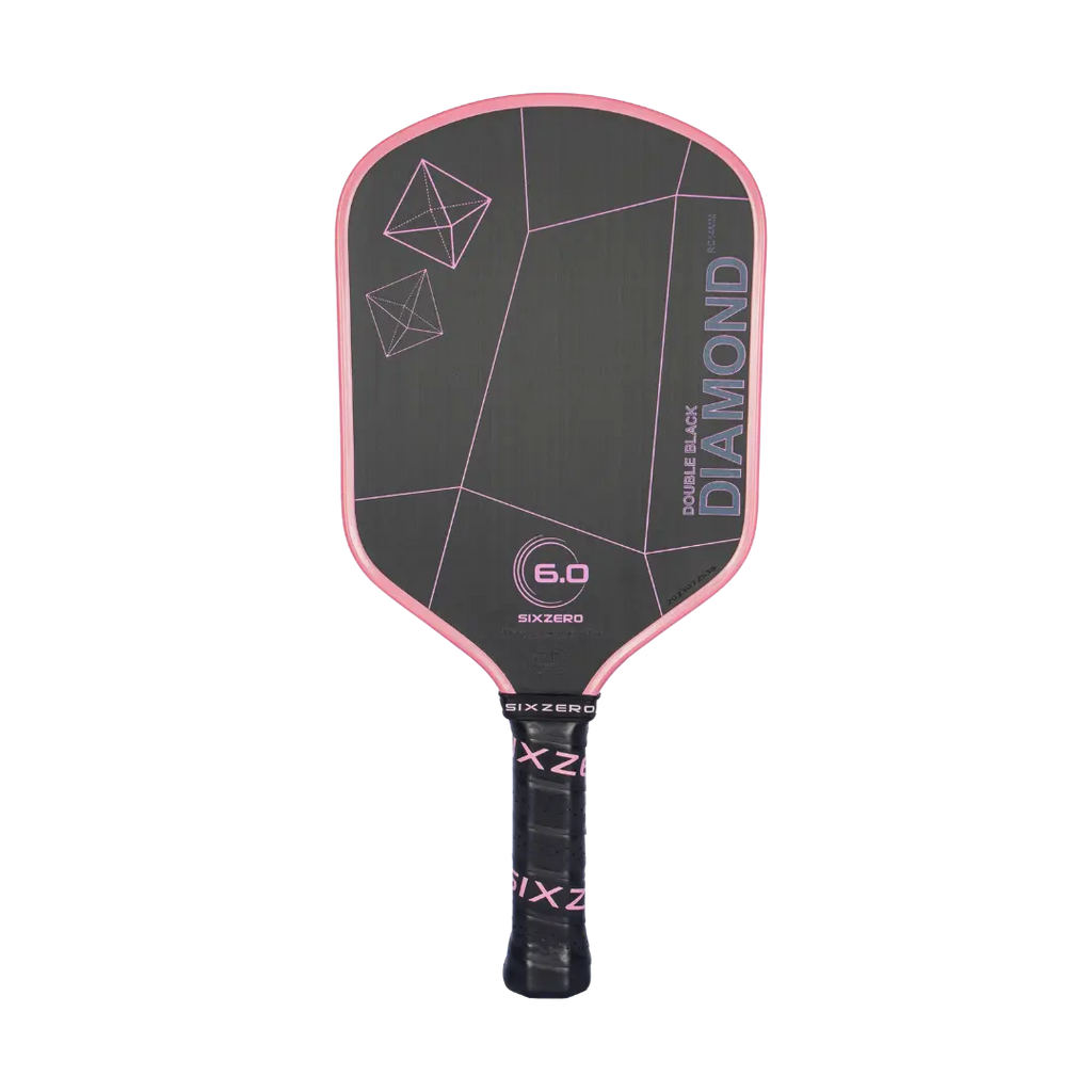 SixZero Double Black Diamond Control Paddle - Cherry Blossom Pink (pink edgeguard)