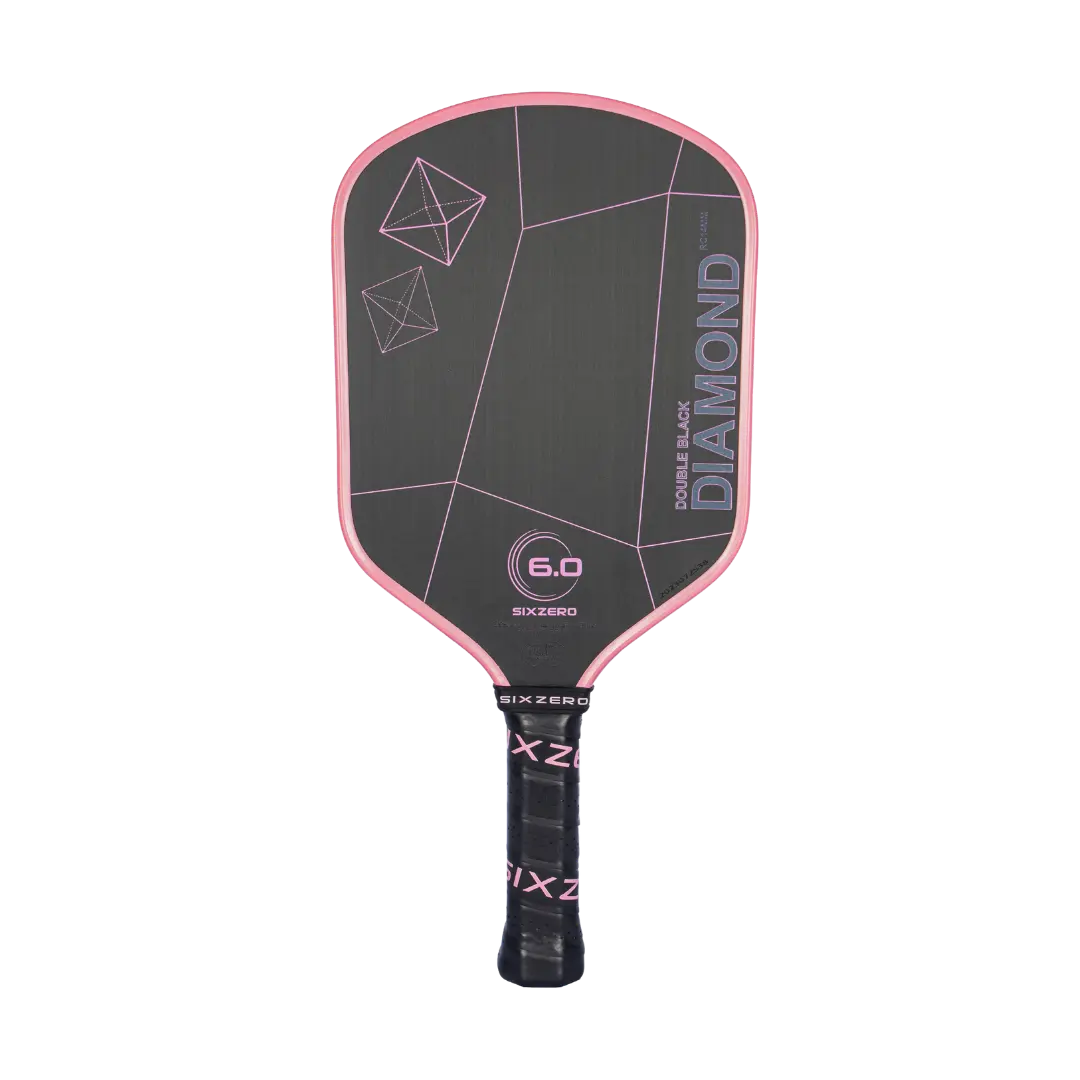 SixZero Double Black Diamond Control Paddle - Cherry Blossom Pink (pink edgeguard)