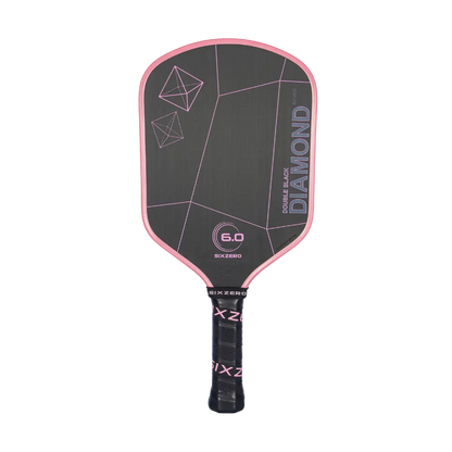 SixZero Double Black Diamond Control Paddle - Cherry Blossom Pink (pink edgeguard)