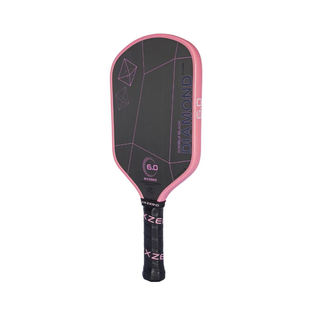 SixZero Double Black Diamond Control Paddle - Cherry Blossom Pink (pink edgeguard)