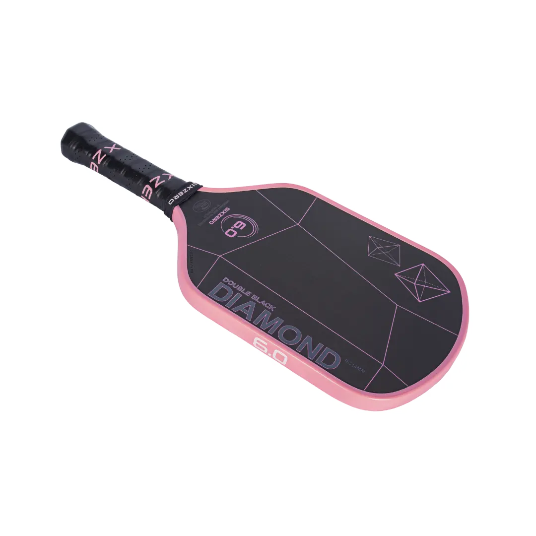 SixZero Double Black Diamond Control Paddle - Cherry Blossom Pink (pink edgeguard)