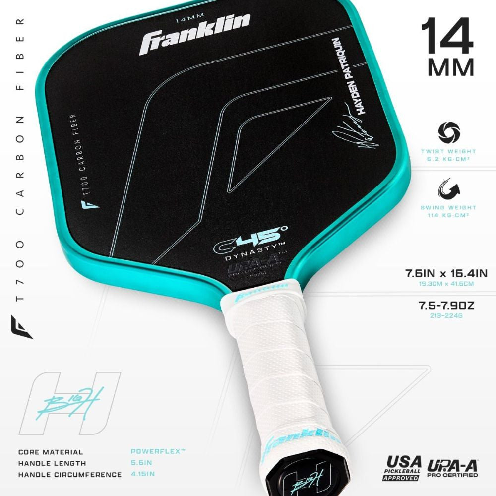 Franklin C45 Hayden Patriquin 14mm Pickleball Paddle