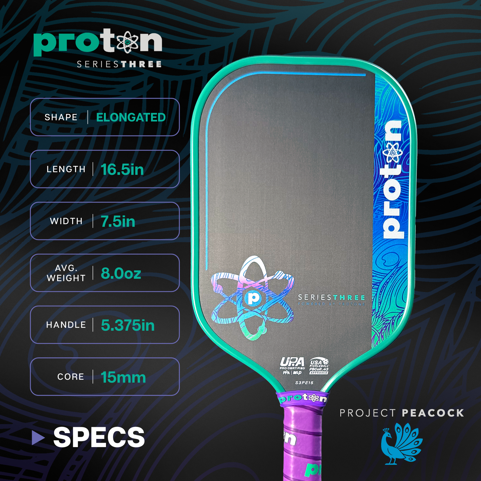 Project Peacock Elongated 15MM