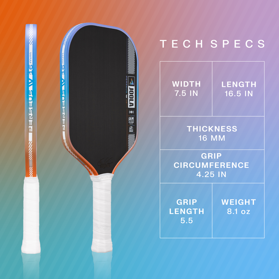 JOOLA Ben Johns Perseus Pro IV 16mm Pickleball Paddle PBC Exclusive Chroma Colorway