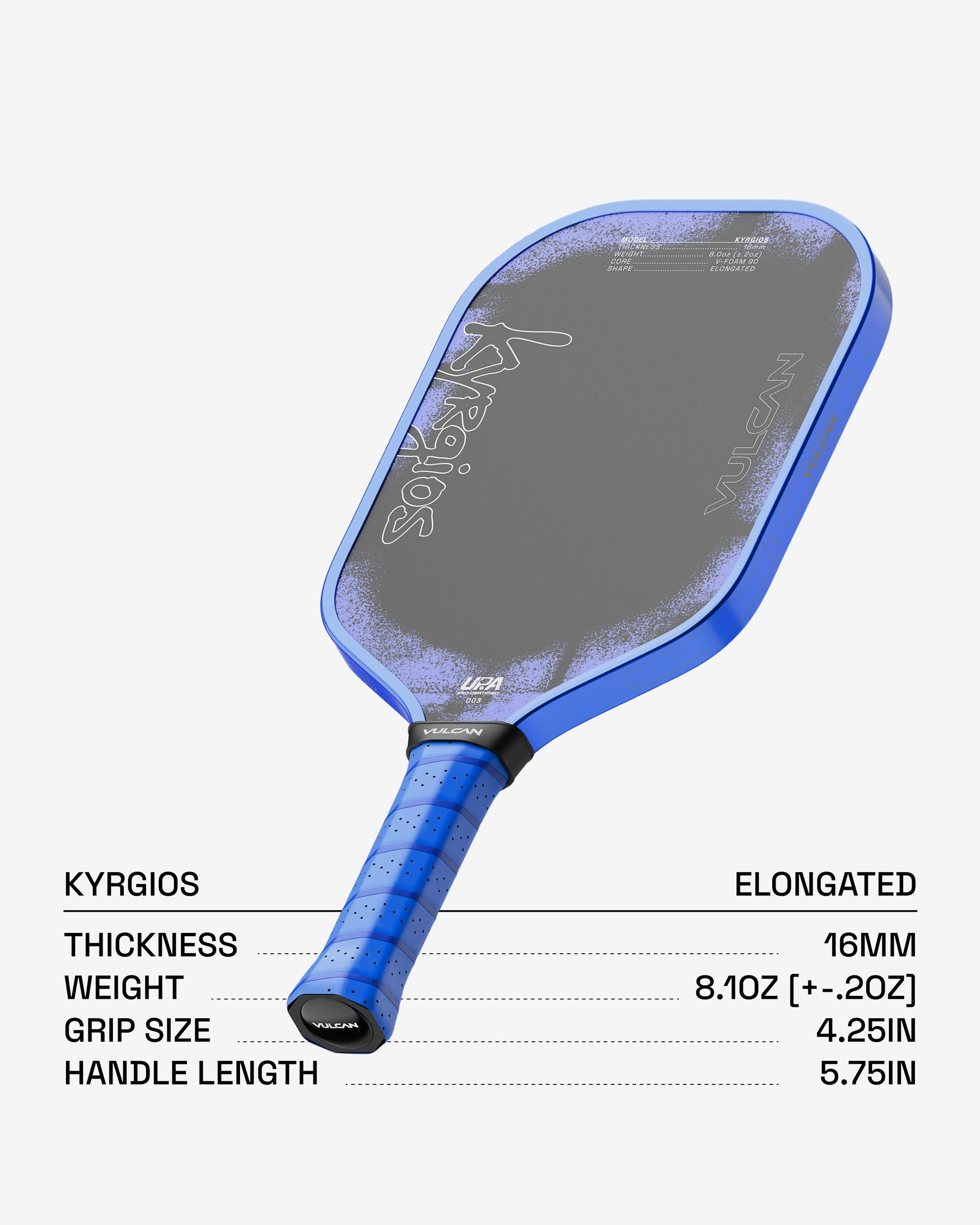 Vulcan Chapter 01 Kyrgios - Elongated 16mm