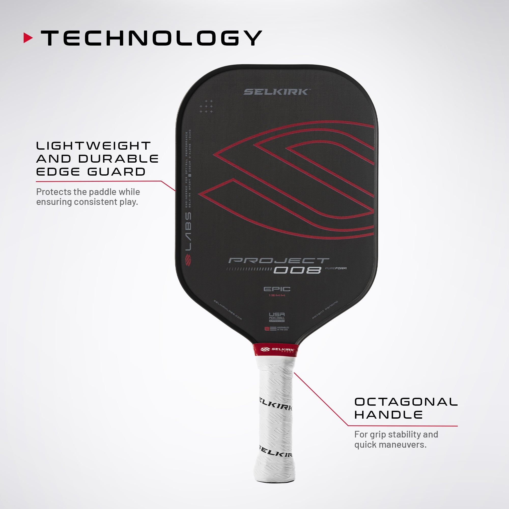 Selkirk LABS Project 008 Tour Pickleball Paddle 13mm