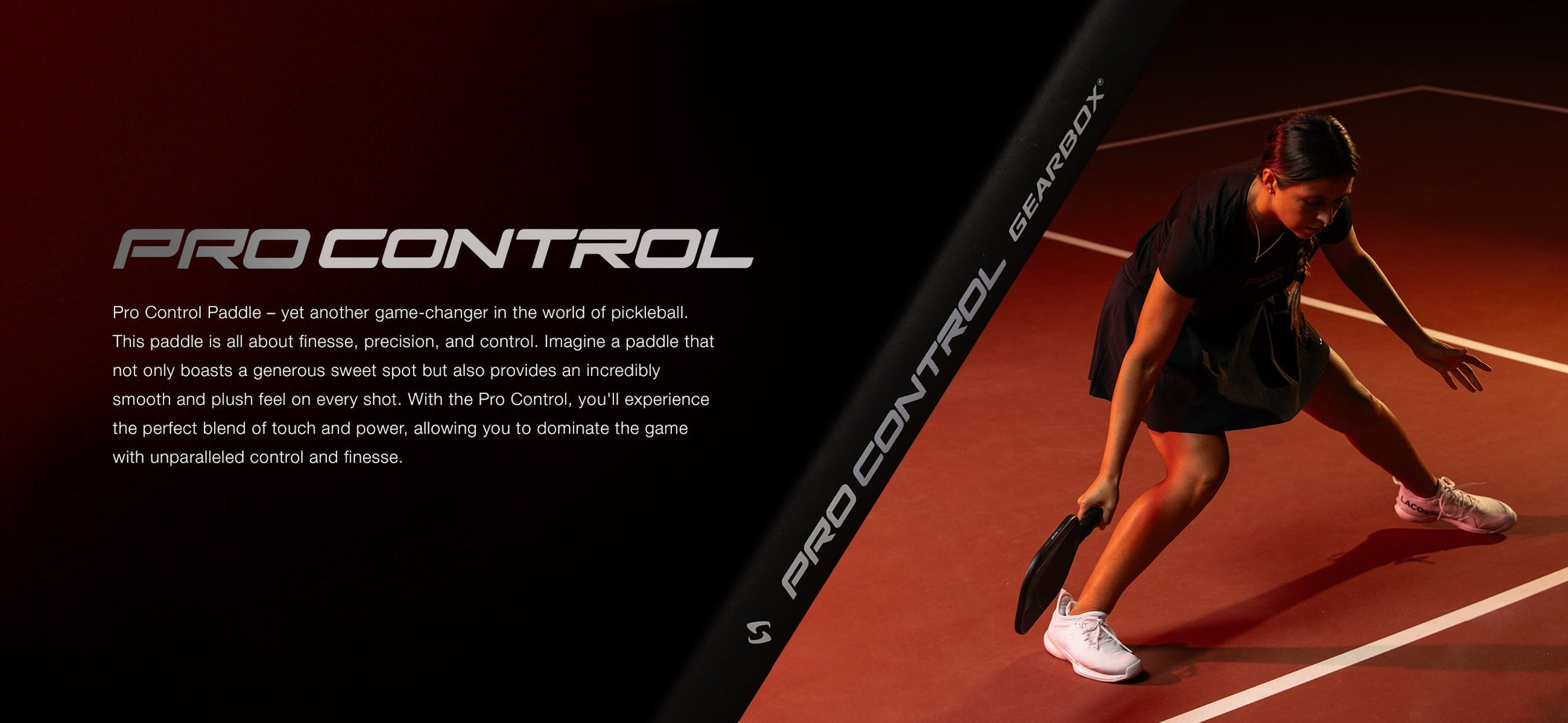 Gearbox Pro Control Elongated Pickleball Paddle - 2024
