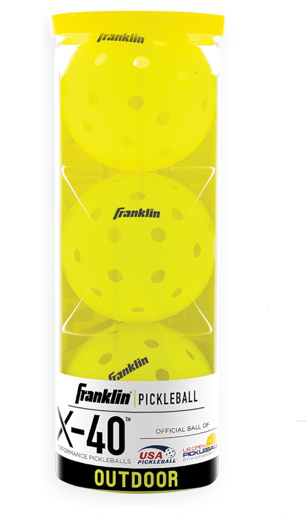 FRANKLIN X-40 OUTDOOR PICKLEBALLS - 3 Pack