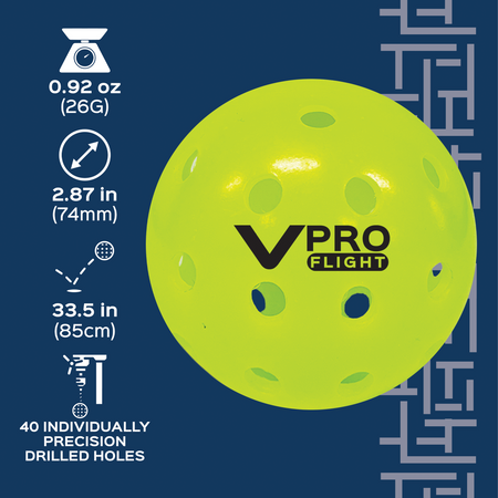 Vulcan VPRO FLIGHT Outdoor Pickleball Bulk Pack (100 pk.)