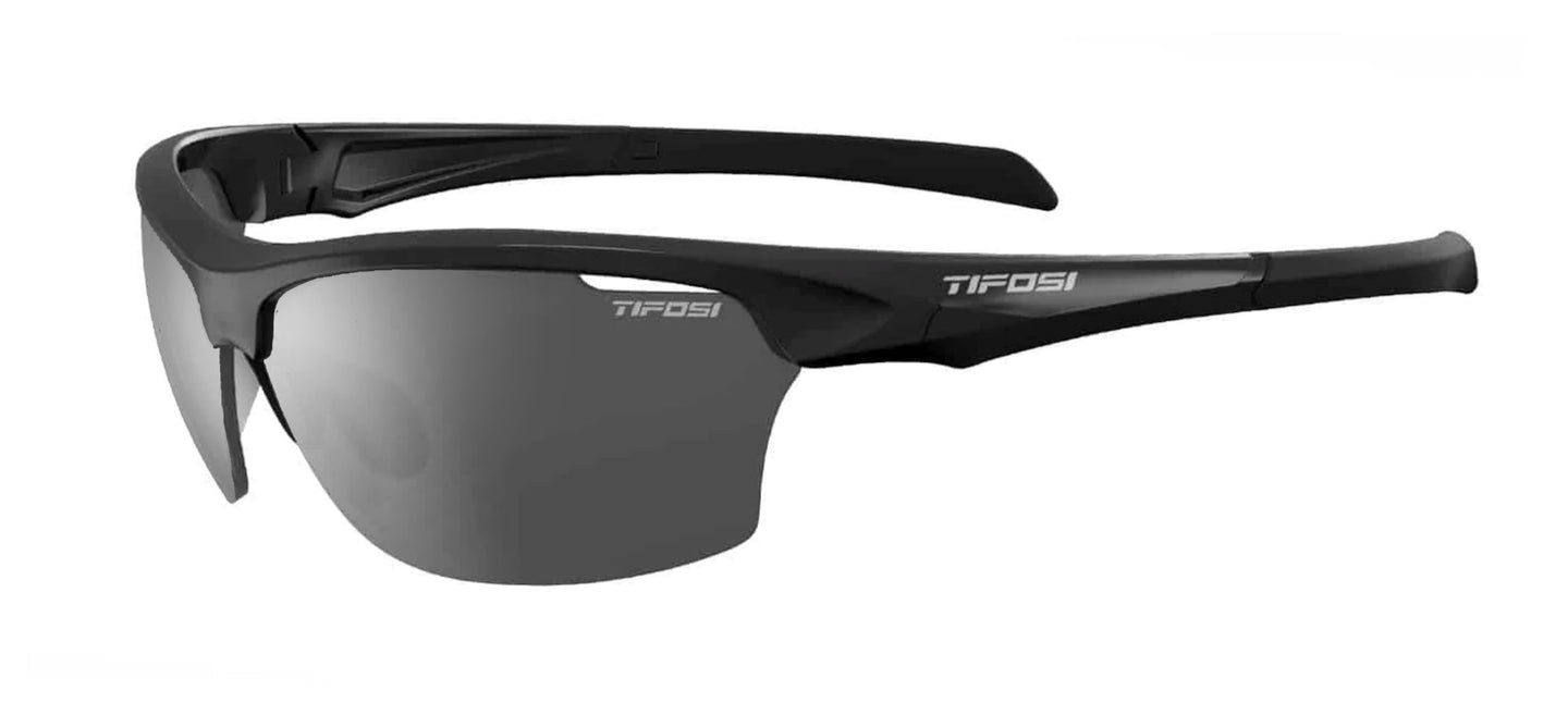 Tifosi Intense Sunglasses - Gloss Black - Smoke Lens