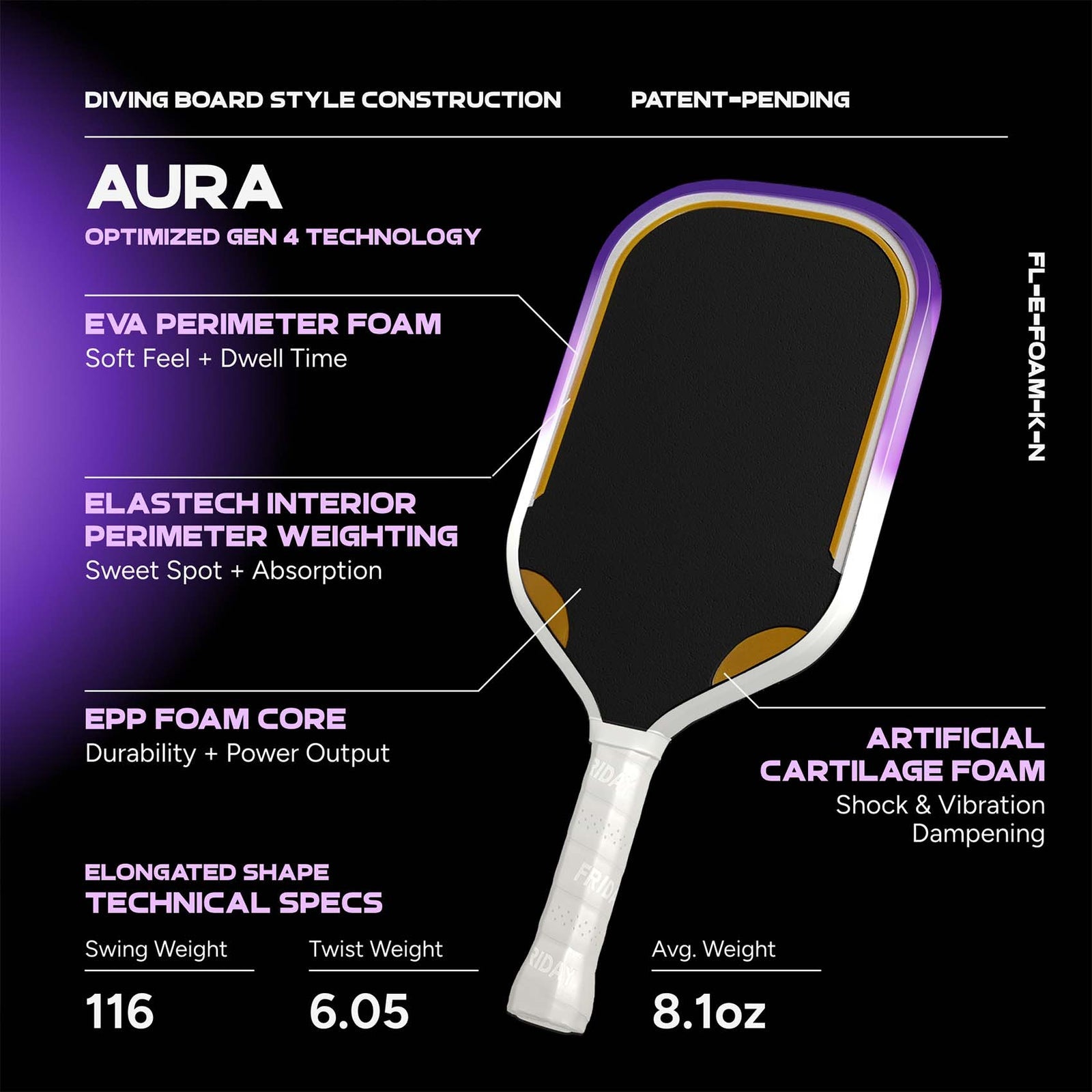 Friday Aura Elongated Paddle
