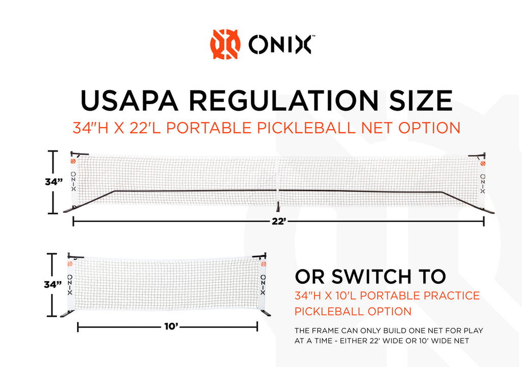 Onix Portable Pickleball Net and Practice Net